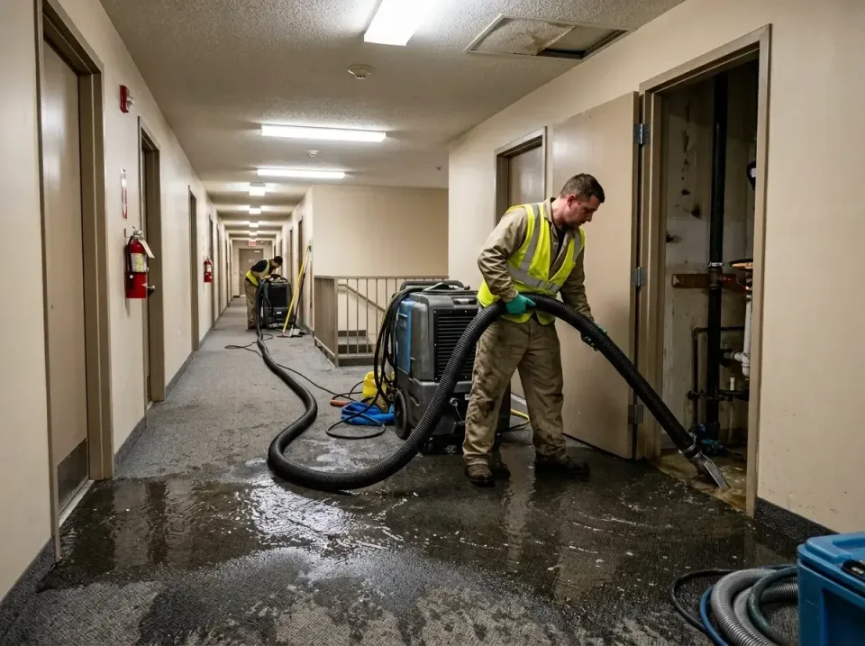 multi-unit-apartment-hallway-f-005 — frequently asked questions, Emergency Burst Pipe Water Extraction & Removal in Emigsvil…